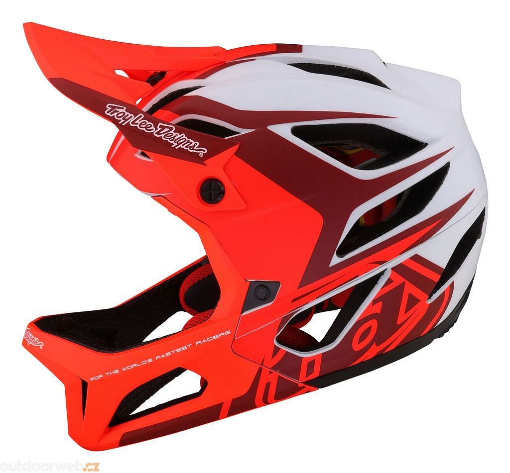 Outdoorweb.eu - STAGE MIPS VALANCE RED (11504200) - helma full face - TROY  LEE DESIGNS - 252.48 € - outdoorové oblečení a vybavení shop