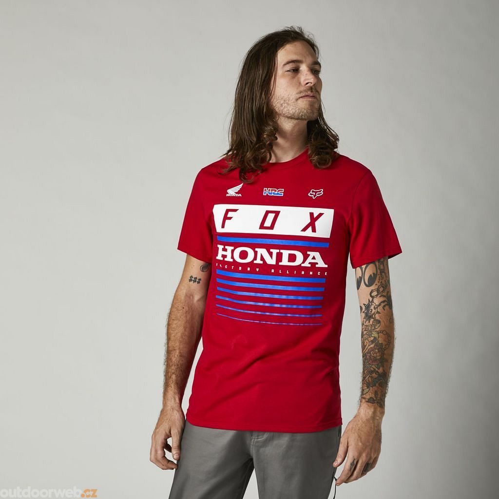 Honda Hrc Ss Tee, Flame red - men's t-shirt - FOX - 18.42 €