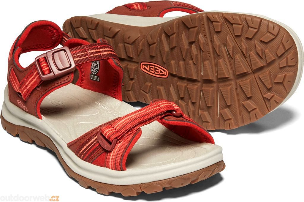 TERRADORA II OPEN TOE SANDAL W dark red/coral - women's sandals - KEEN -  65.31 €