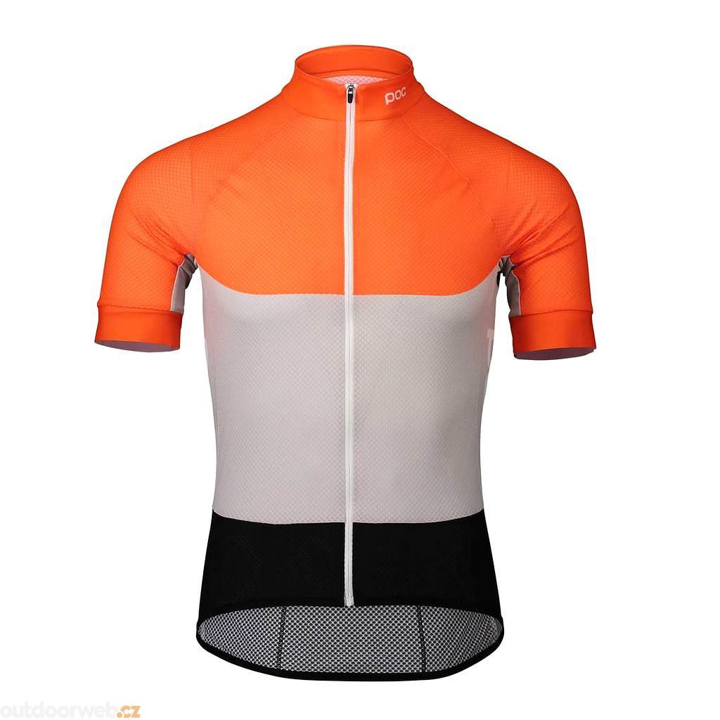 Essential Road Light Jersey, Granite Grey/Zink Orange - cyklo dres - POC -  1 953 Kč