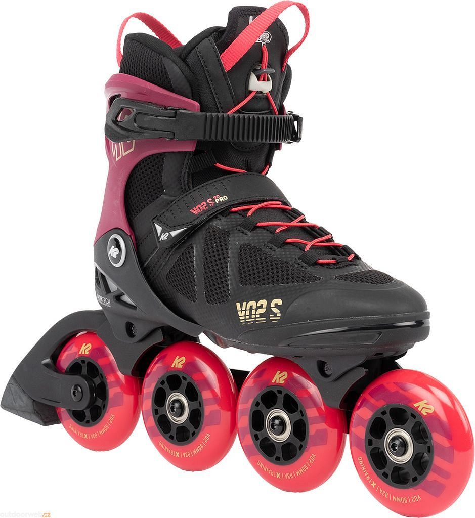 VO2 S 90 PRO SHORT CUFF, burgundy pink - ladies roller skates - K2 - 231.28  €