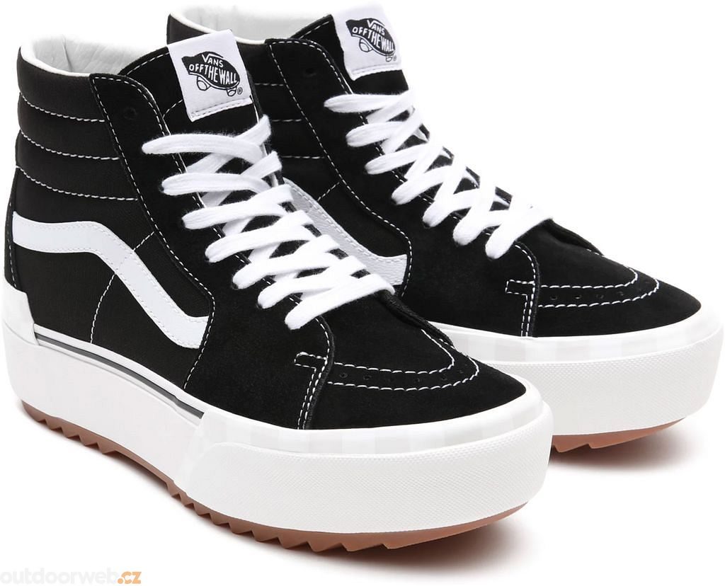 UA SK8-Hi Stacked (suede/canvas), black/blanc de blanc - sneakers for women  - VANS - 79.53 €