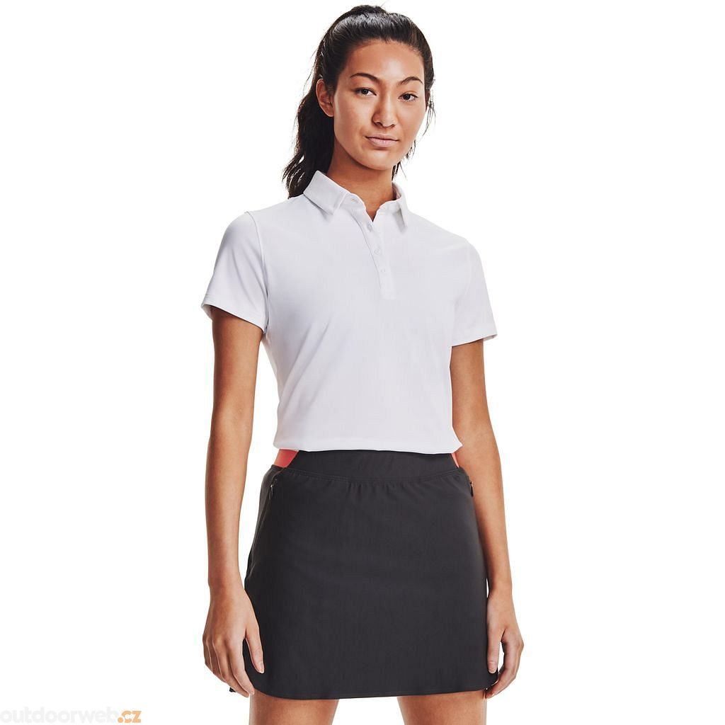 UA Zinger Short Sleeve Polo, White - polo shirt for women - UNDER ARMOUR -  46.48 €