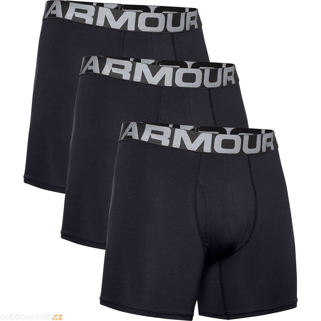 UA Charged Cotton 6in 3 Pack, Black - spodní prádlo pánské - UNDER ARMOUR -  769 Kč