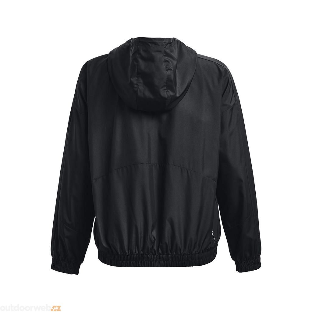 UA Rush Woven FZ Jacket, Black - women's jacket - UNDER ARMOUR