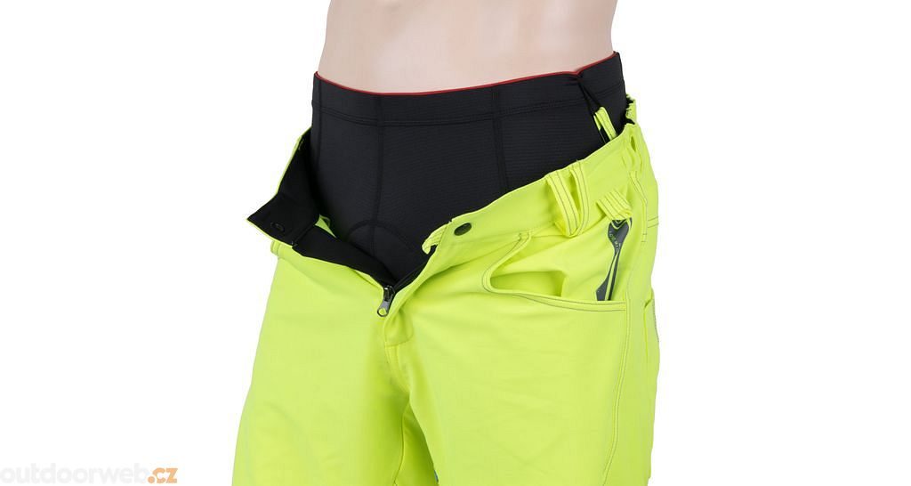 CYKLO CHARGER pánské kalhoty krátké volné, reflex žlutá - pánské kraťasy s  vložkou - SENSOR - 1 455 Kč
