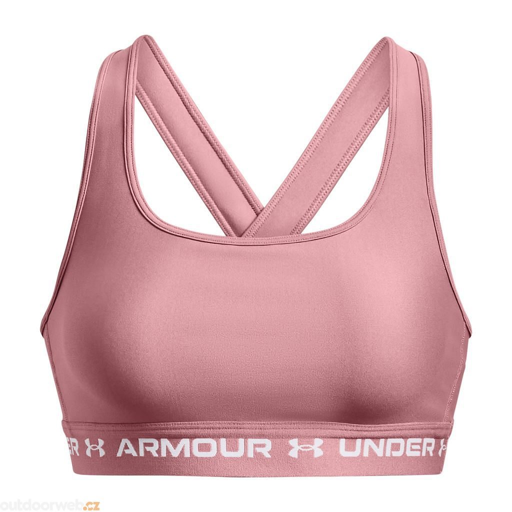 Under Armour Women's Medium Support Crossback Sports Bra Red