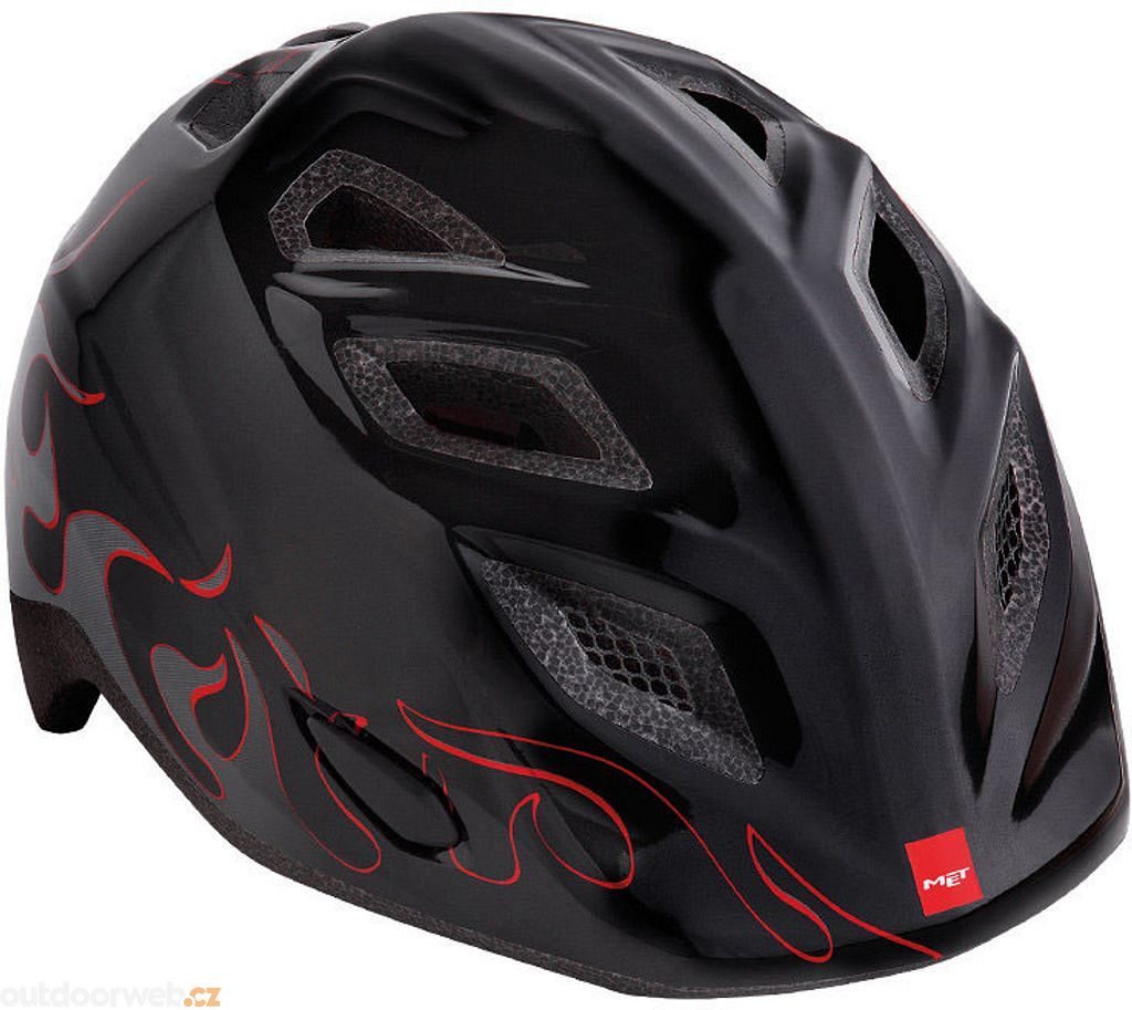 ELFO dětská plameny/černá - Cyklistická helma dětská - MET - 1 000 Kč