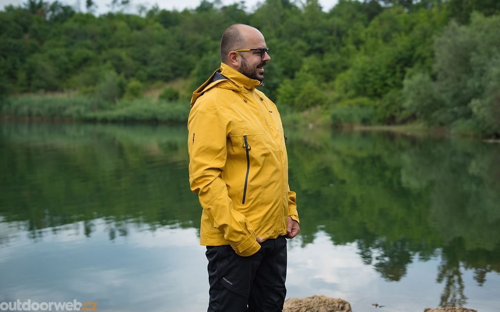 Outdoorweb.eu Nakron M sv. hořčicová Men's outdoor jacket HUSKY