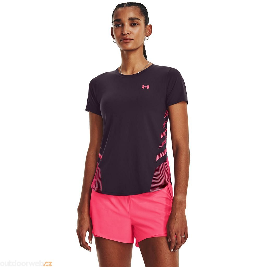  Iso-Chill Laser Tee II, purple - women's short sleeve  running t-shirt - UNDER ARMOUR - 44.13 € - outdoorové oblečení a vybavení  shop