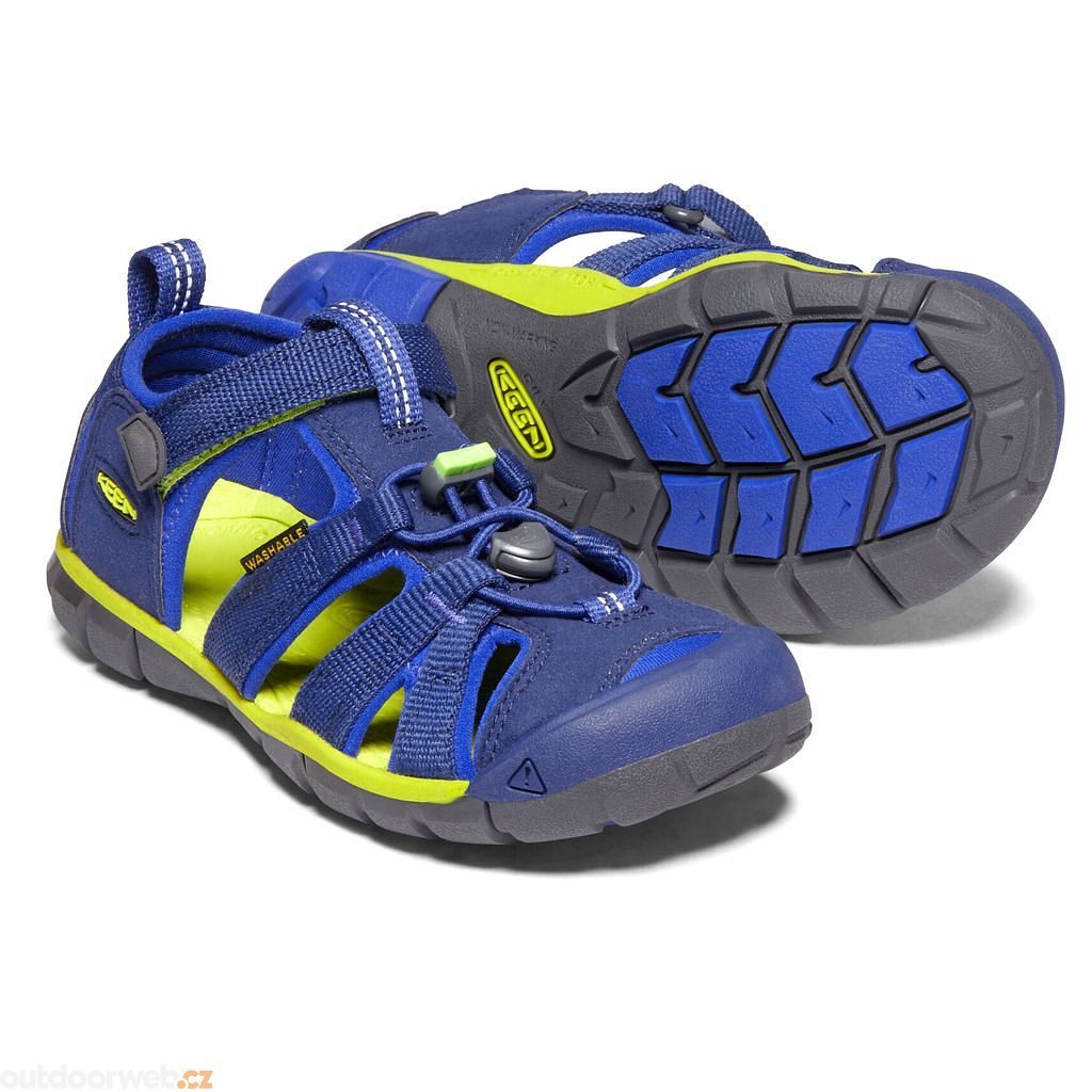 SEACAMP II CNX K blue depths/chartreuse - dětské sandály - KEEN - 1 359 Kč