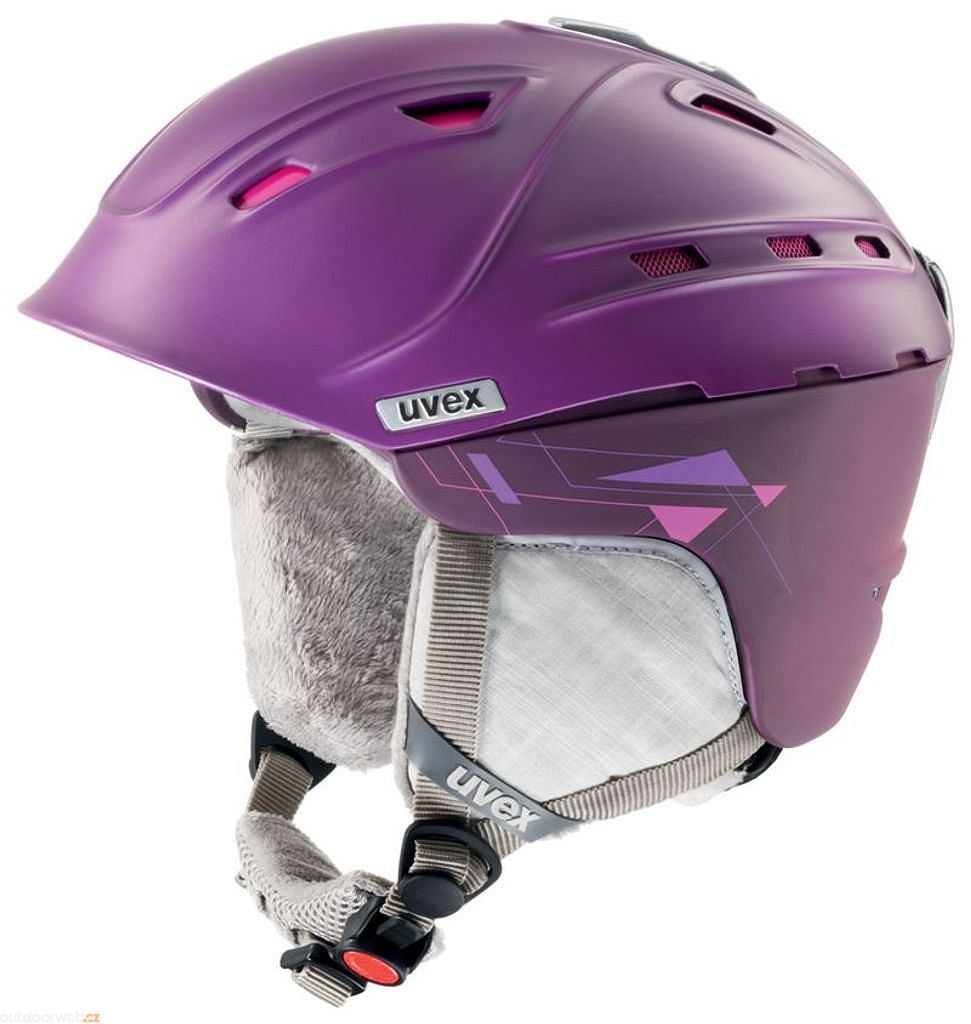P2US WL purple/pink mat - lyžařská helma dámská - UVEX - 3 359 Kč