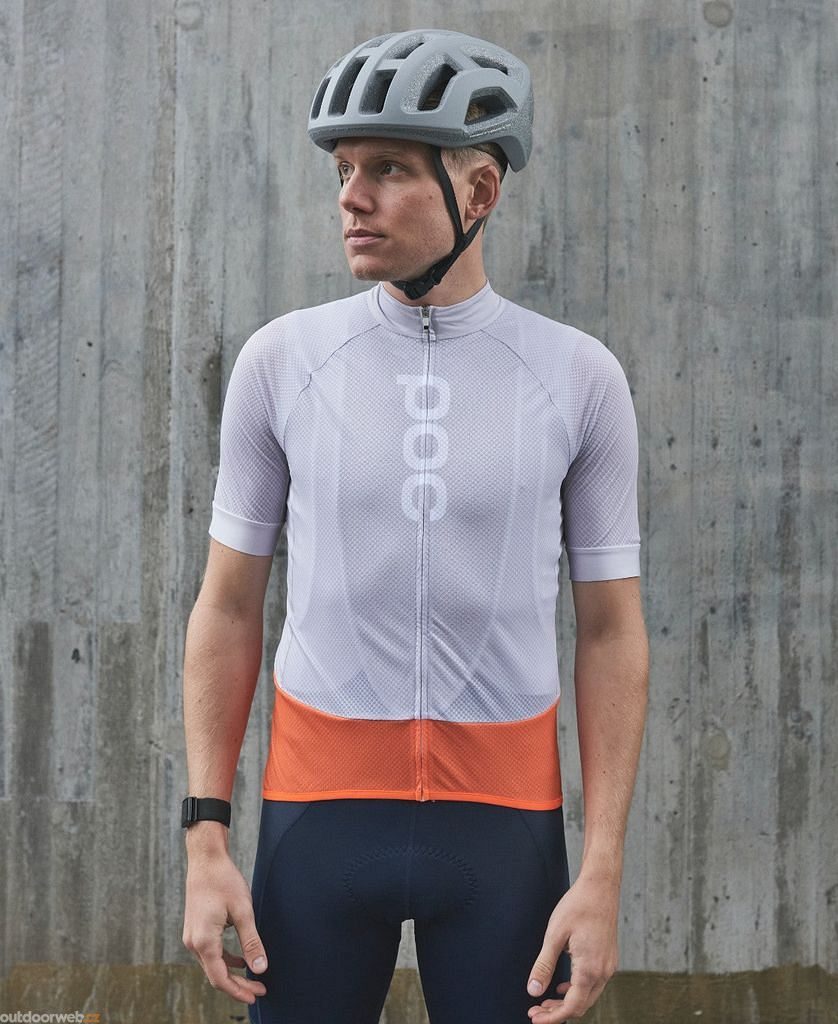Outdoorweb.eu - M's Essential Road Logo Jersey Granite Grey/Zink Orange -  men's cycling jersey - POC - 71.48 € - outdoorové oblečení a vybavení shop