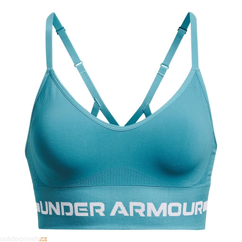 Seamless Low Long Bra, blue - sports bra for women - UNDER  ARMOUR - 33.17 € - outdoorové oblečení a vybavení shop