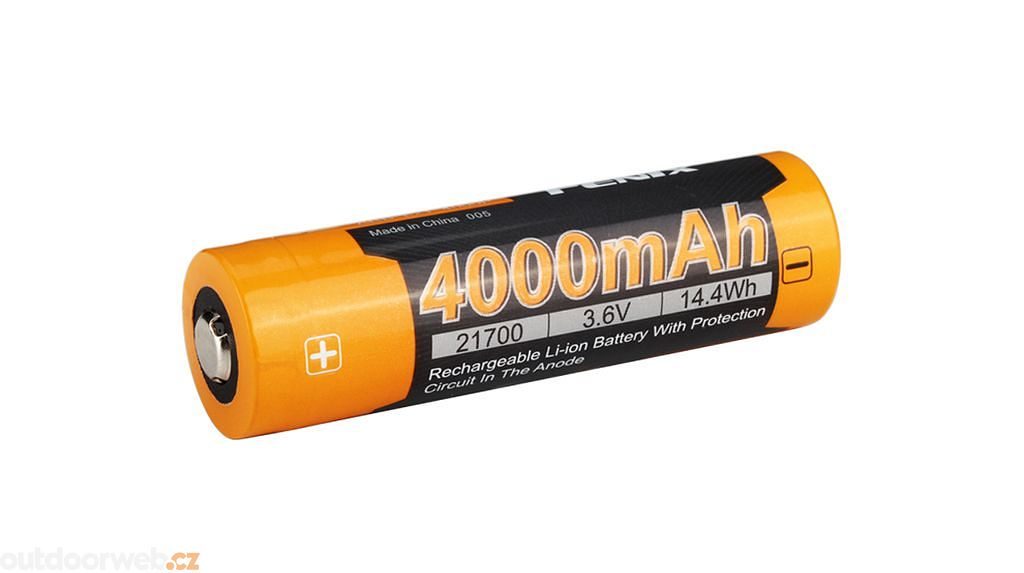 21700 4000 mAh (Li-Ion) - rechargeable batteries - FENIX - 29.86 €