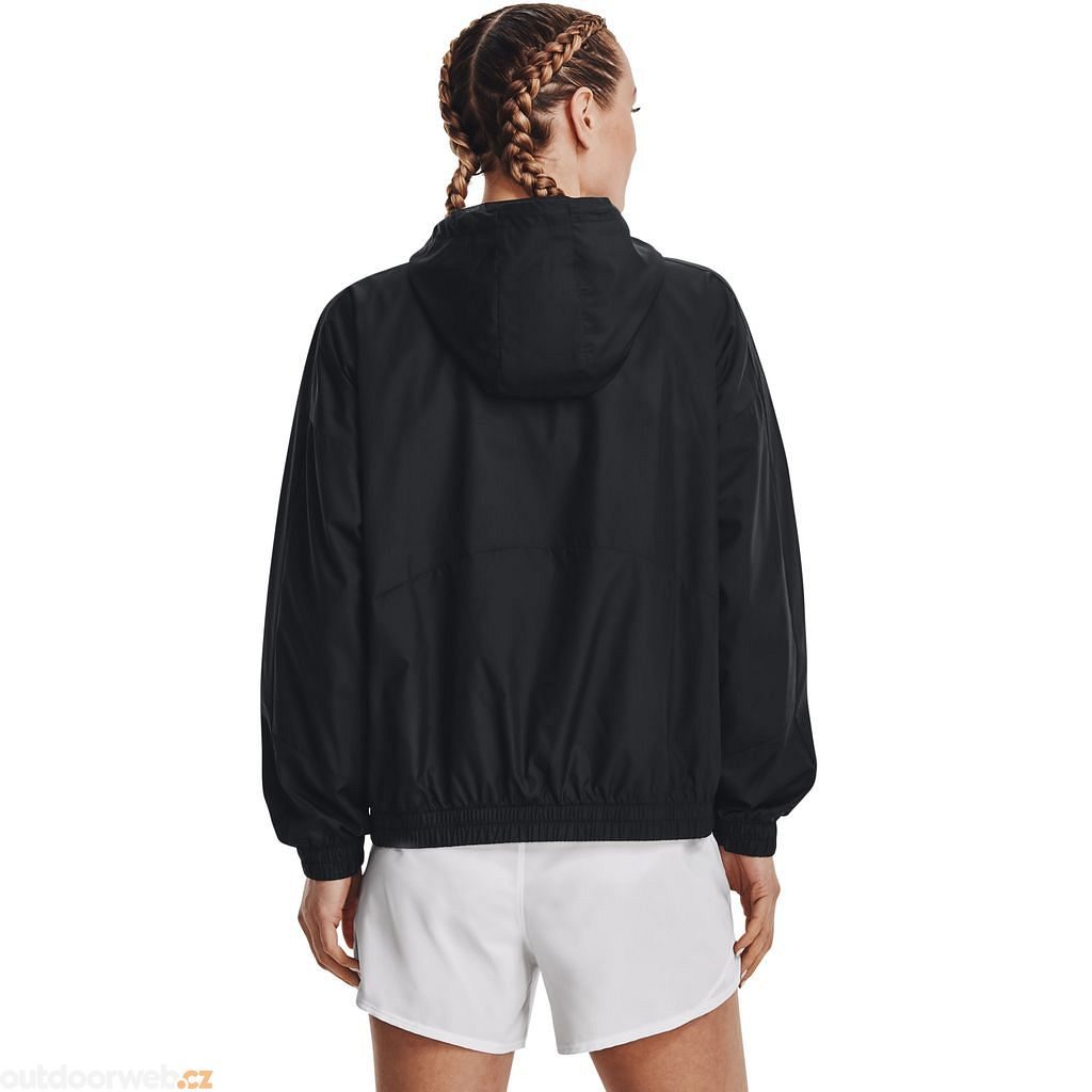 UA Rush Woven FZ Jacket, Black - women's jacket - UNDER ARMOUR