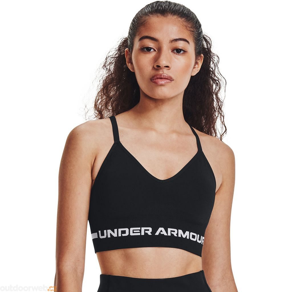  UA Seamless Low Long Bra, Black - sports bra - UNDER ARMOUR  - 33.24 € - outdoorové oblečení a vybavení shop