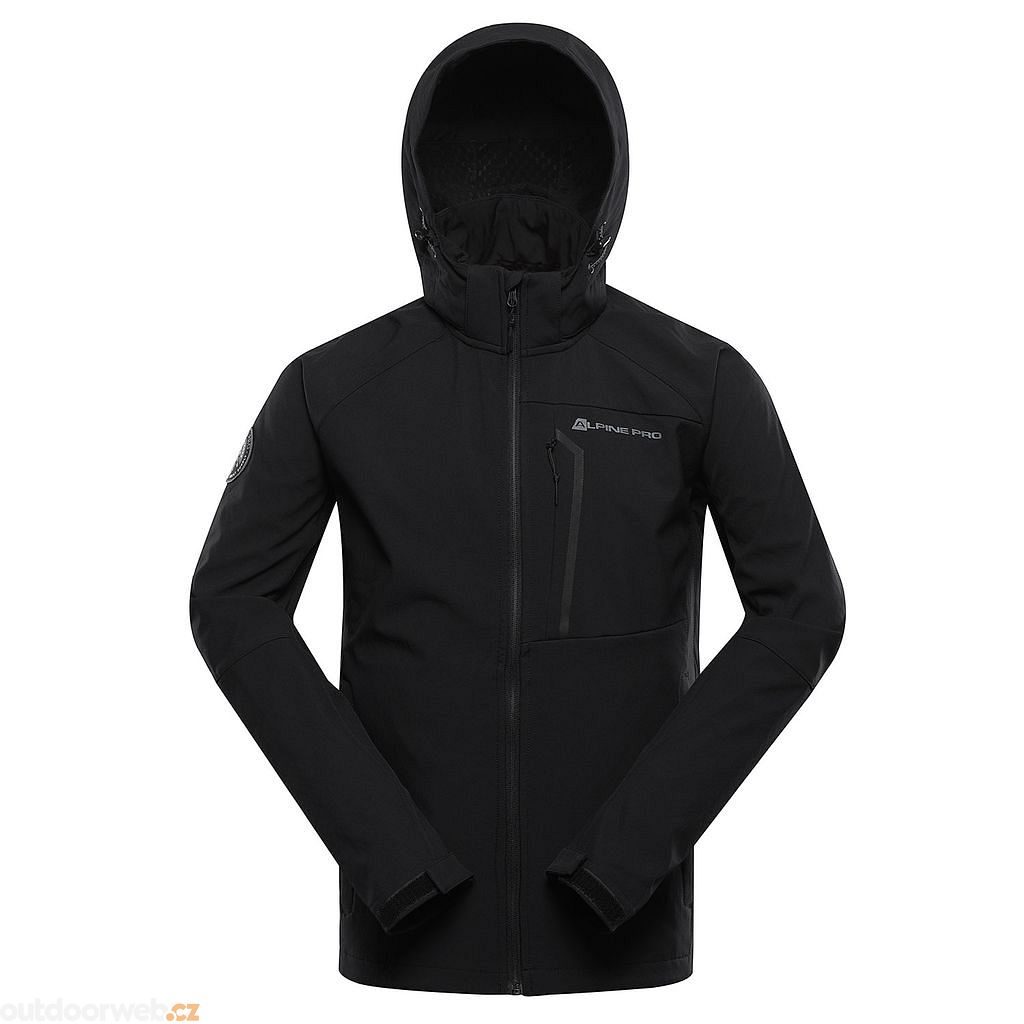 Outdoorweb.eu HOOR black men s softshell jacket with membrane ALPINE PRO 85.88