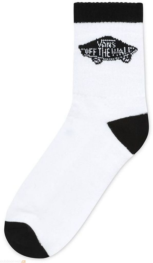 VANS ART HALF CREW (9.5-13, 1P), white-black - ponožky pánské - VANS -  pánské - ponožky, Doplňky - 332 Kč