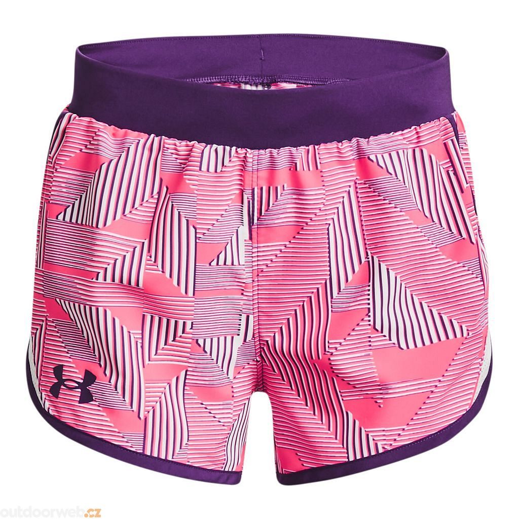  Fly By Printed Short, pink - girls' shorts - UNDER ARMOUR -  20.69 € - outdoorové oblečení a vybavení shop