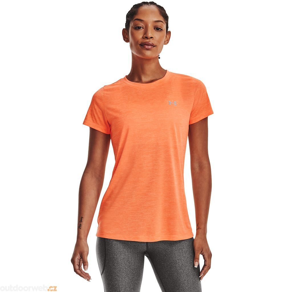 Tech SSC - Twist, orange - T-shirt with short sleeves for women - UNDER  ARMOUR - 21.43 €