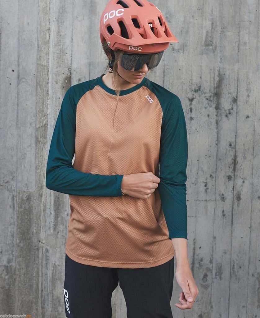 W's MTB Pure LS Jersey Moldanite Green/Aragonite Brown - women's cycling  jersey - POC - 71.53 €