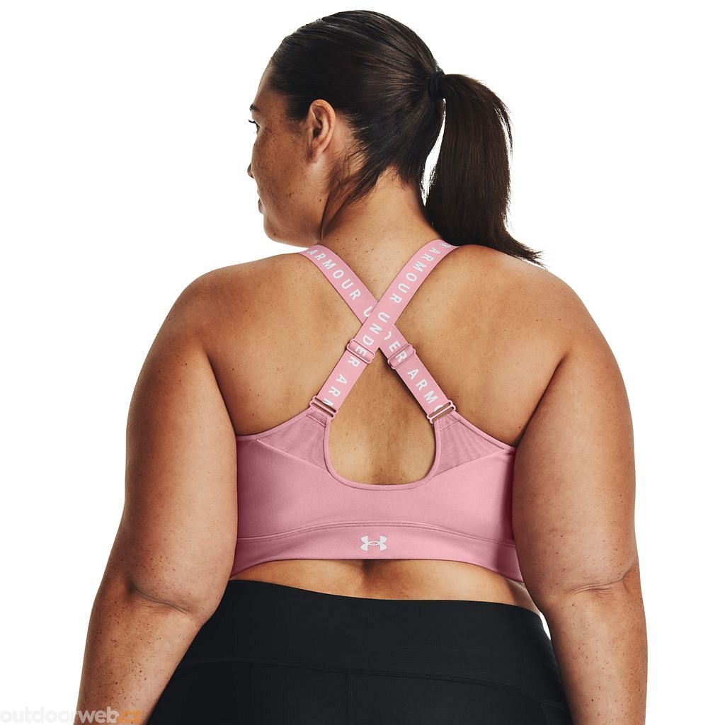  Infinity High Bra Zip, pink - sports bra for women - UNDER  ARMOUR - 49.65 € - outdoorové oblečení a vybavení shop
