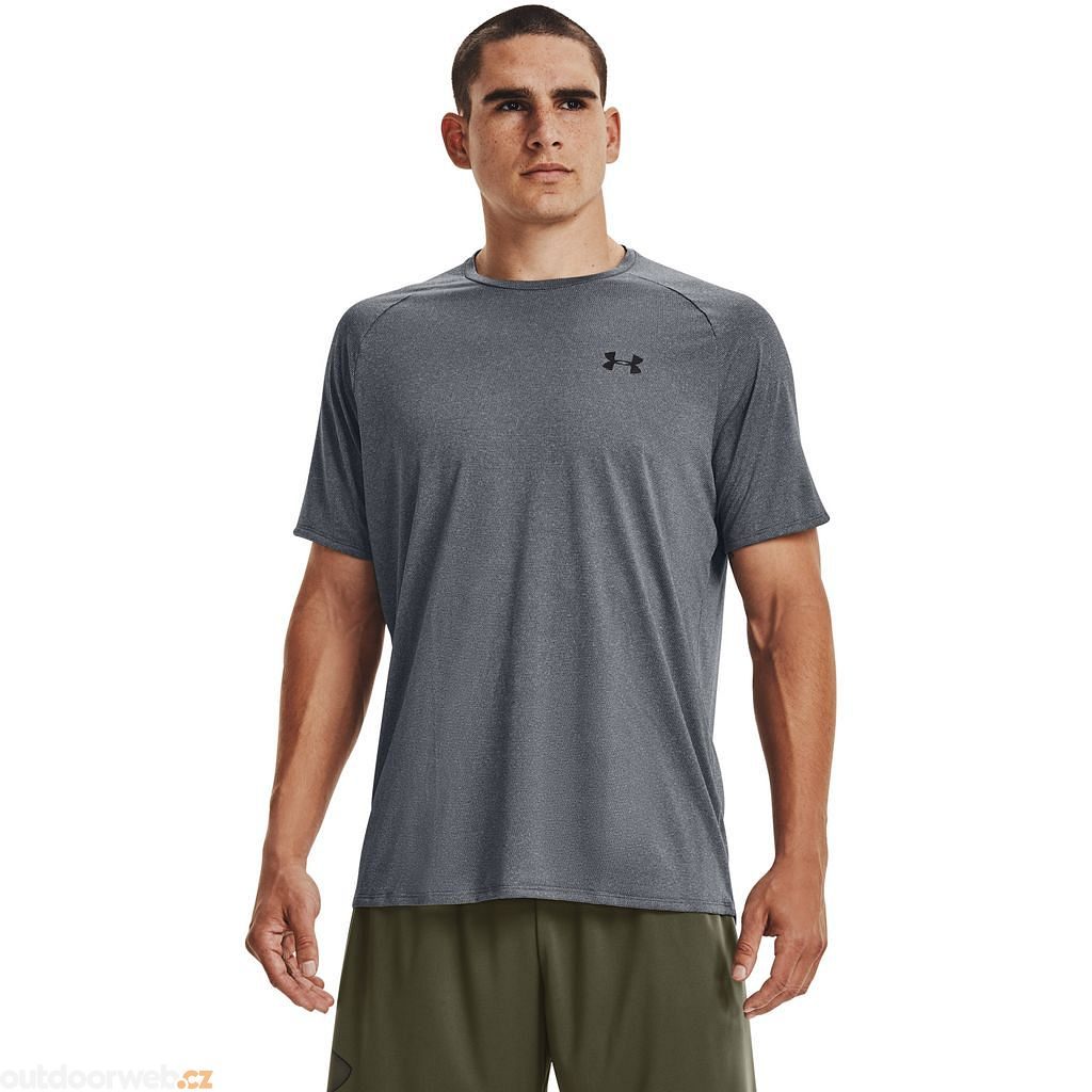 Outdoorweb.eu - UA Tech 2.0 SS Tee Novelty, Gray - men's short sleeve t- shirt - UNDER ARMOUR - 24.46 € - outdoorové oblečení a vybavení shop