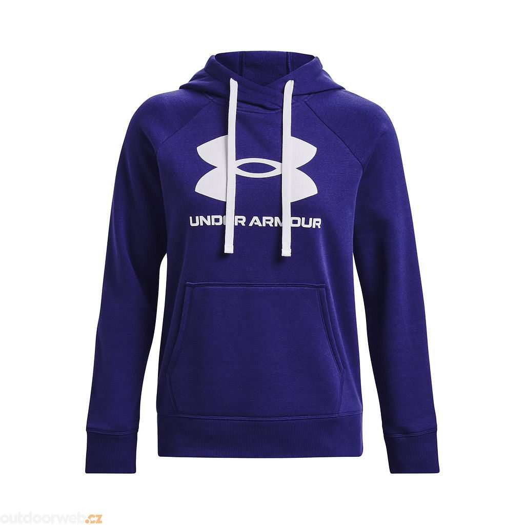  Rival Fleece Logo Hoodie, Blue - women's sweatshirt - UNDER  ARMOUR - 44.22 € - outdoorové oblečení a vybavení shop