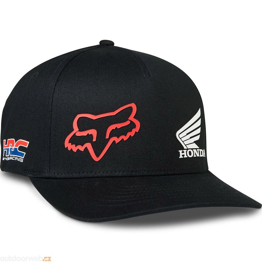 Fox X Honda Flexfit Hat, Black - Pánská čepice - FOX - 37.07 €