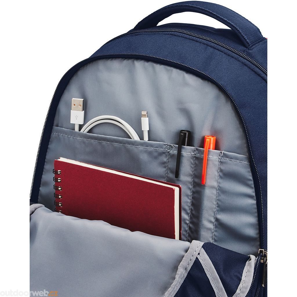 UA Hustle 5.0 Backpack 29, Navy/red - backpack - UNDER ARMOUR