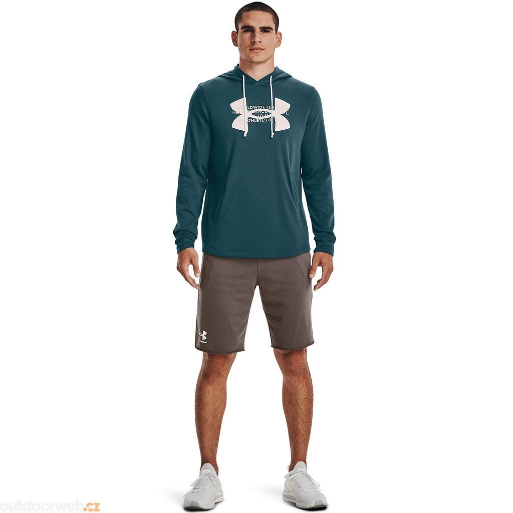  UA Rival Terry Logo Hoodie, Green - men's sweatshirt - UNDER  ARMOUR - 41.45 € - outdoorové oblečení a vybavení shop