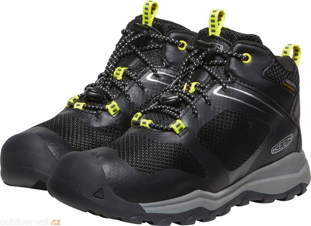 WANDURO MID WP YOUTH, black/silver - junior high trekking shoes - KEEN -  69.70 €