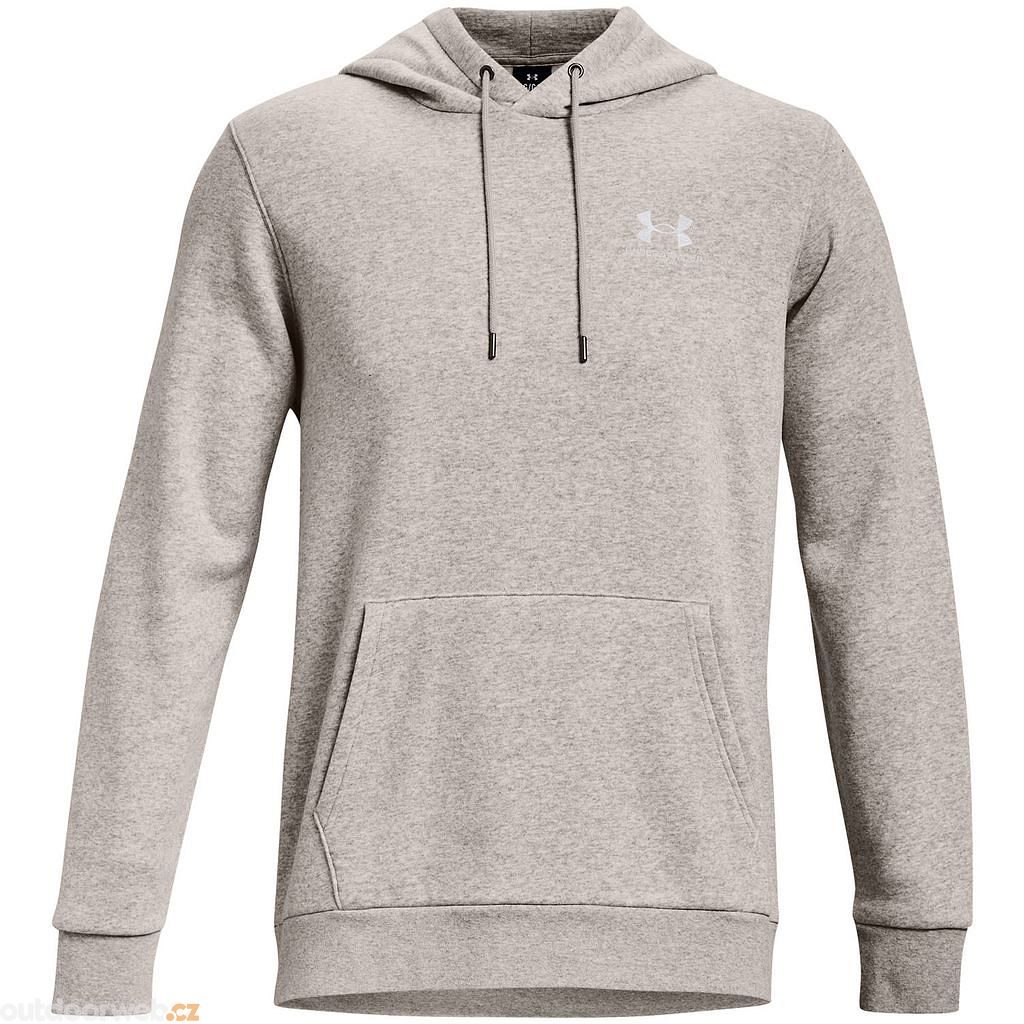  UA Essential Fleece Hoodie, Gray/white - men's sweatshirt - UNDER  ARMOUR - 52.45 € - outdoorové oblečení a vybavení shop