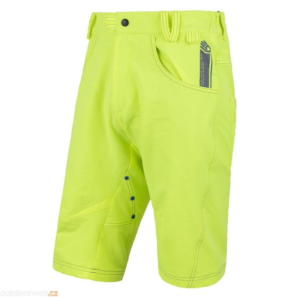 CYKLO CHARGER pánské kalhoty krátké volné, reflex žlutá - pánské kraťasy s  vložkou - SENSOR - 1 455 Kč