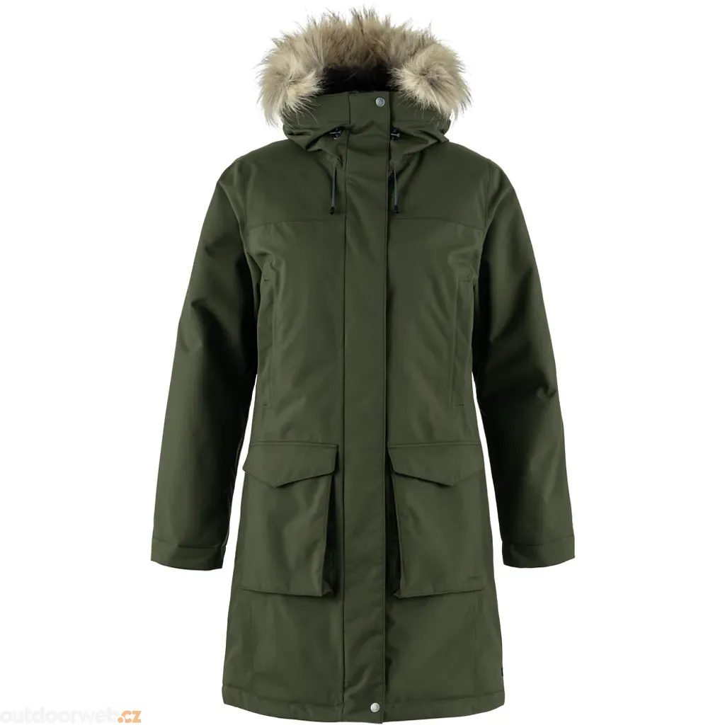 Outdoorweb.eu Nuuk Lite Parka W Forest women s winter jacket FJALLRAVEN 450.66