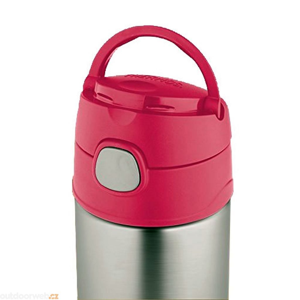 THERMOS FUNTAINER 12 Ounce Stainless Steel Vacuum Insulated Kids Straw  Bottle, Pink