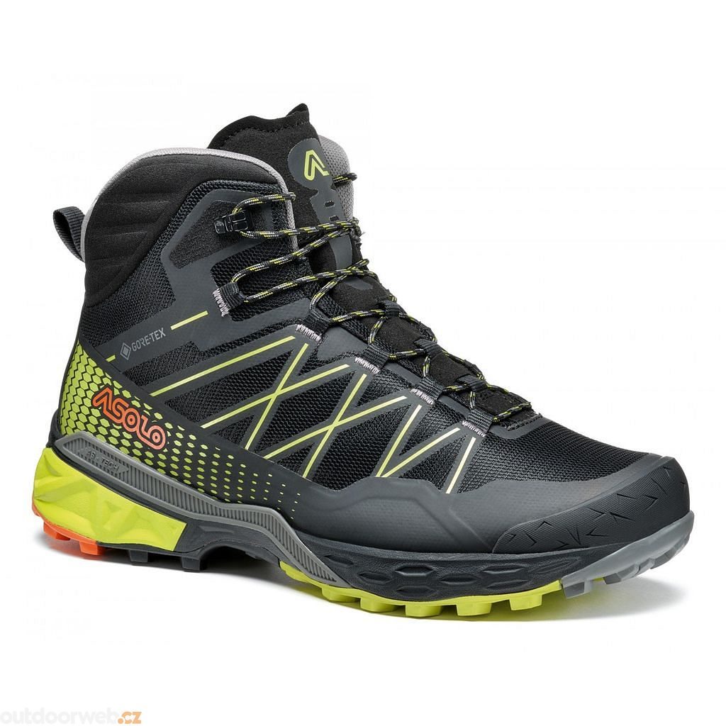 Tahoe Mid GTX MM, black/safety yellow - men's shoes - ASOLO - 177.81 €