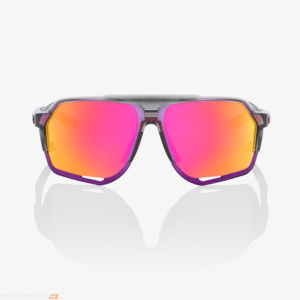 NORVIK - Polished Translucent Grey - Purple Multilayer Mirror Lens -  sunglasses - 100% - 176.29 €