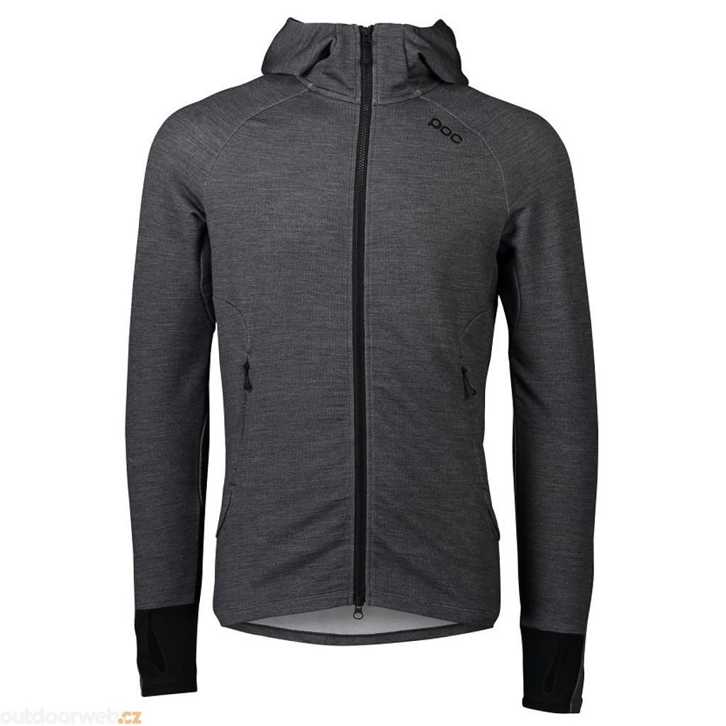 M's Merino Zip Hood Sylvanite Grey Melange - hooded sweatshirt - POC -  135.72 €