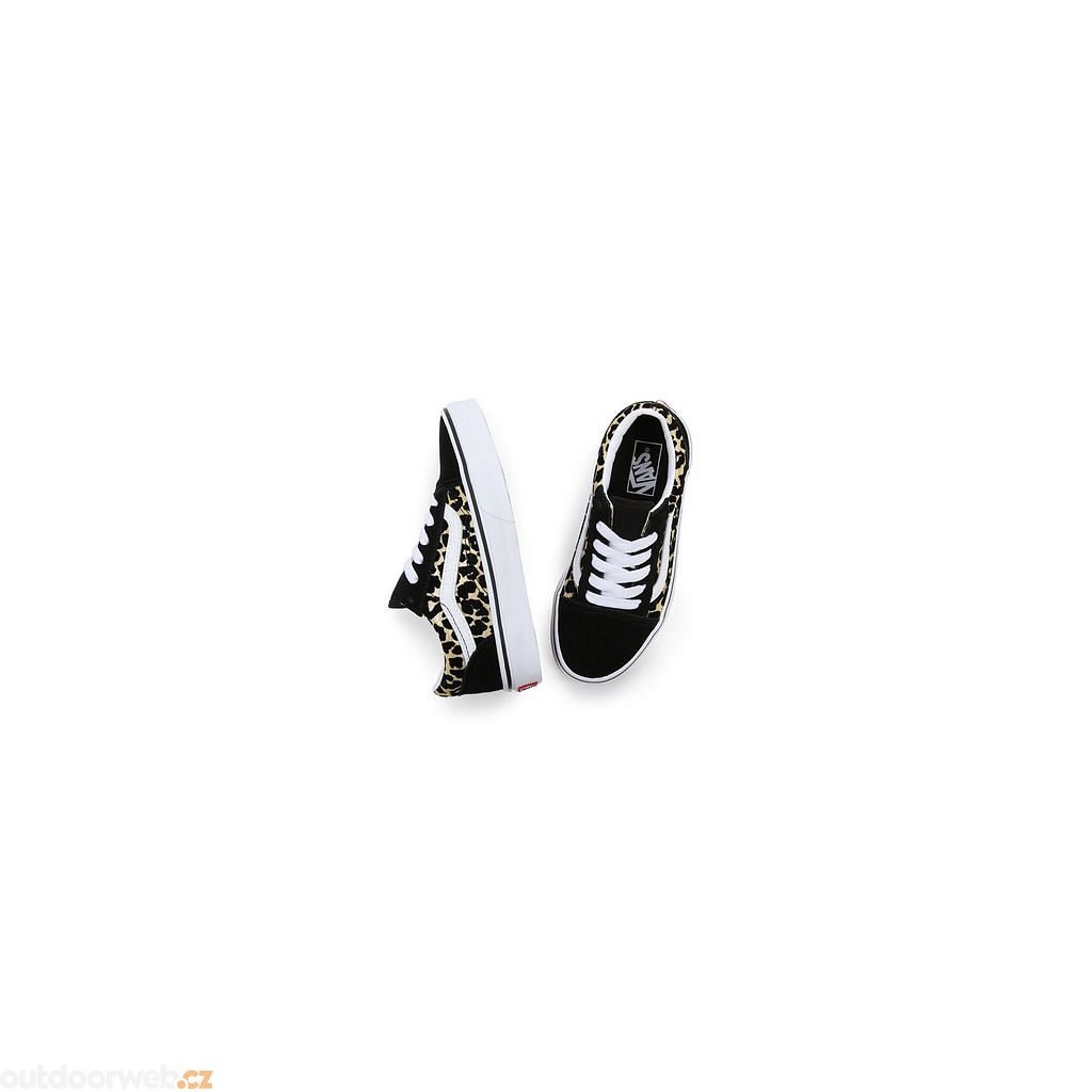 BLACK/TRUE VANS OLD - - oblečení - LEOPARD) 43.21 a Outdoorweb.eu vybavení SKOOL, (FLOCKED € JN WHITE shop sneakers outdoorové - junior -