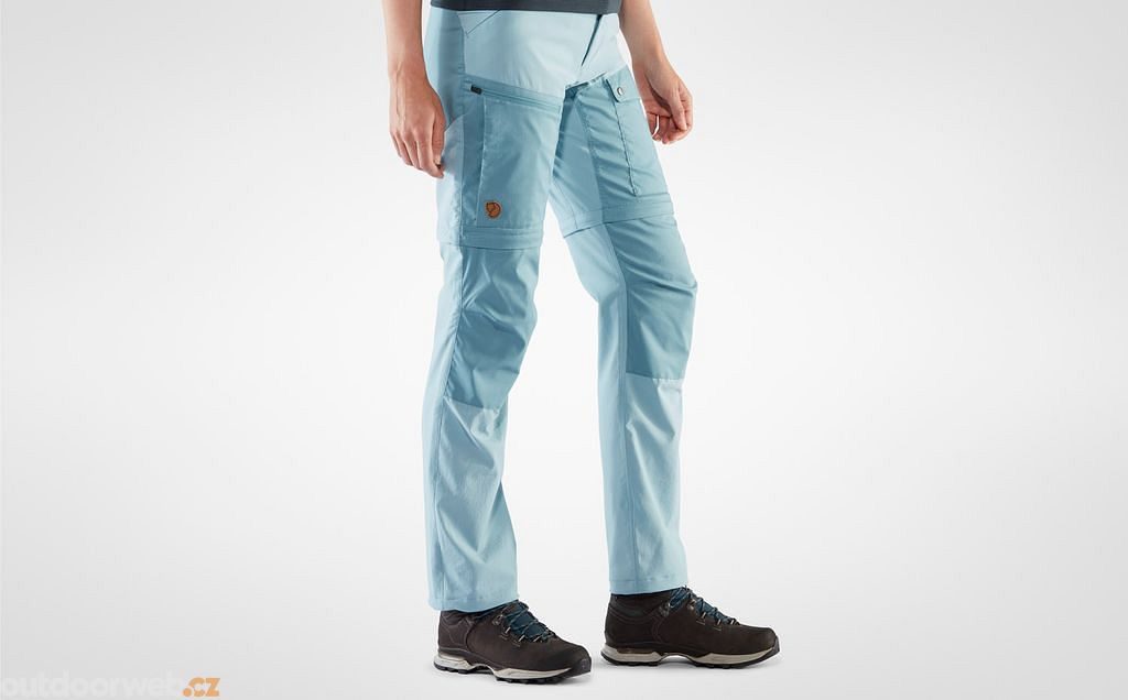 Outdoorweb.eu - Abisko Midsummer Zip Off Trousers W, Mineral Blue-Clay Blue  - women's hiking trousers - FJÄLLRÄVEN - 155.10 € - outdoorové oblečení a  vybavení shop