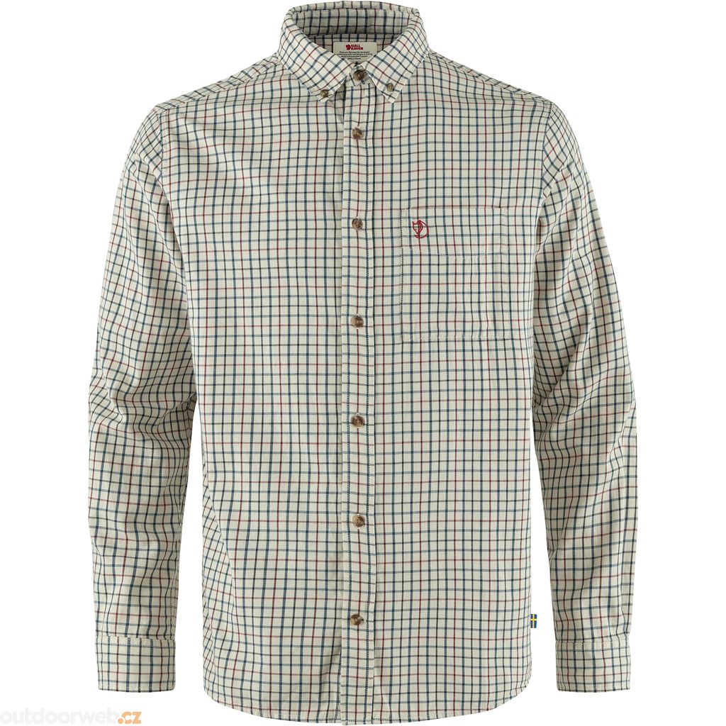 Sörmland Lite Flannel Shirt M, Chalk White-Dark Navy - košile pánská -  FJÄLLRÄVEN - 130.82 €