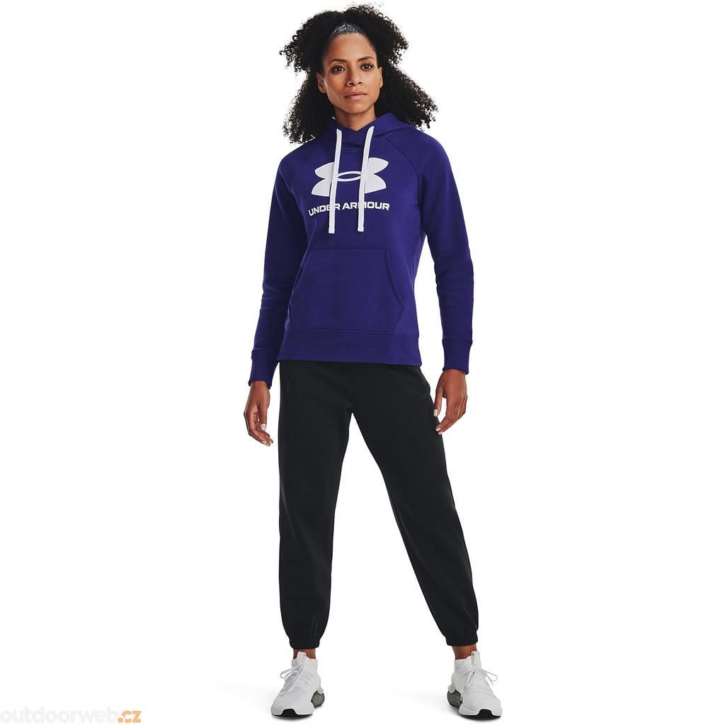 Casaco Under Armour Rival Rleece Full Zip Hoodie Mulher Steel Medium  Heather-Black-Black - Fútbol Emotion