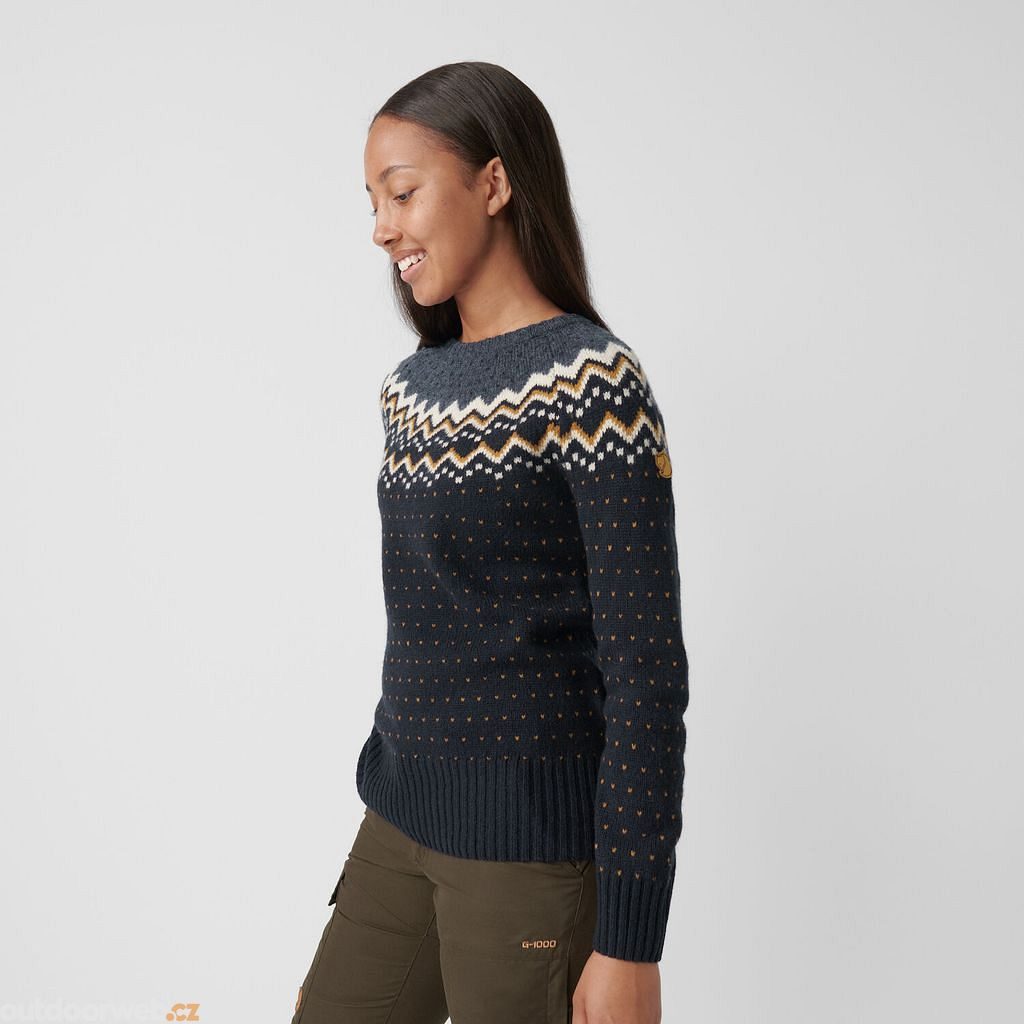 Övik Knit Sweater W, Misty Green-Deep Patina - svetr dámský - FJÄLLRÄVEN -  190.32 €