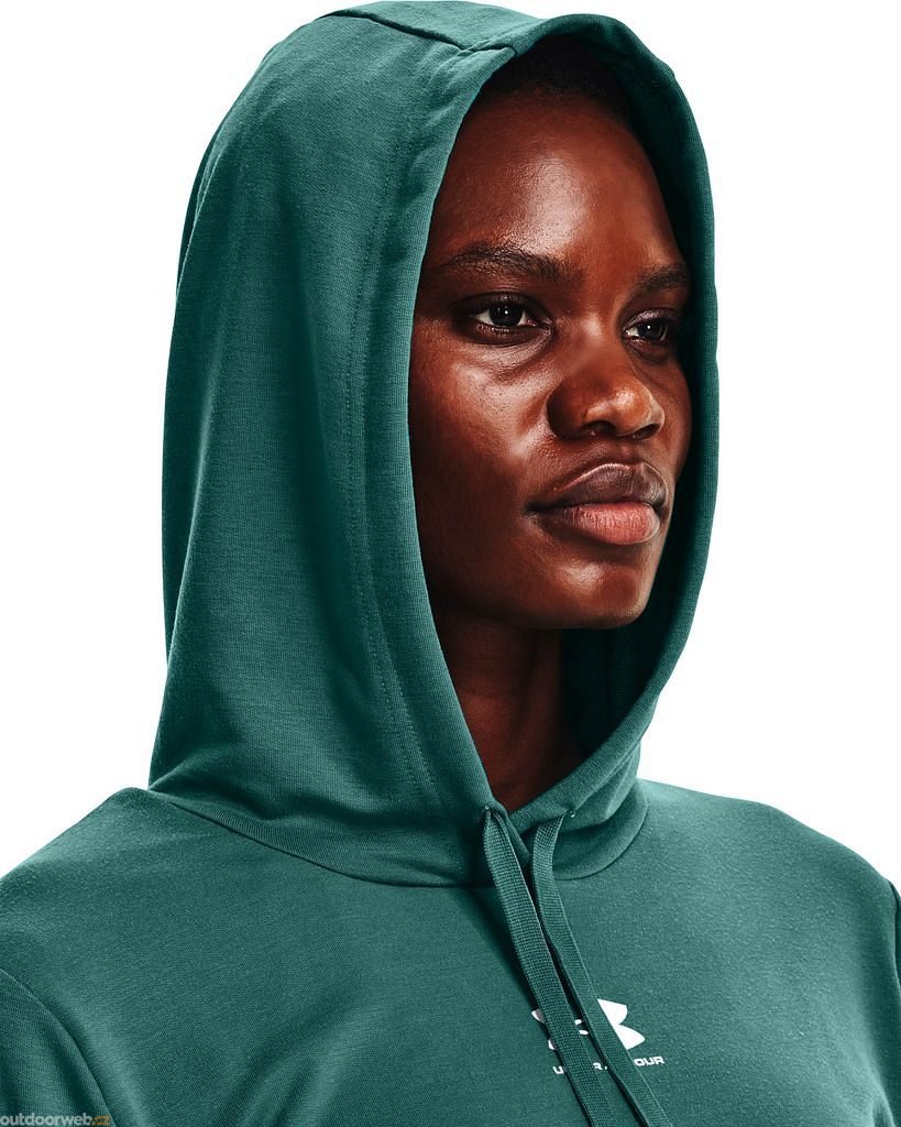  Rival Terry Hoodie-GRN - women's sweatshirt - UNDER ARMOUR  - 46.89 € - outdoorové oblečení a vybavení shop