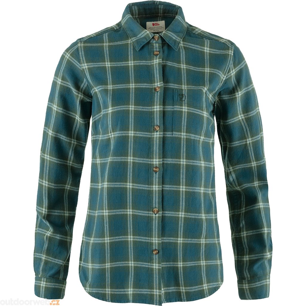 Outdoorweb.cz - Övik Flannel Shirt W Deep Sea-Deep Patina - dámské košile s  dlouhým rukávem - FJÄLLRÄVEN - 2 241 Kč - outdoorové oblečení a vybavení  shop