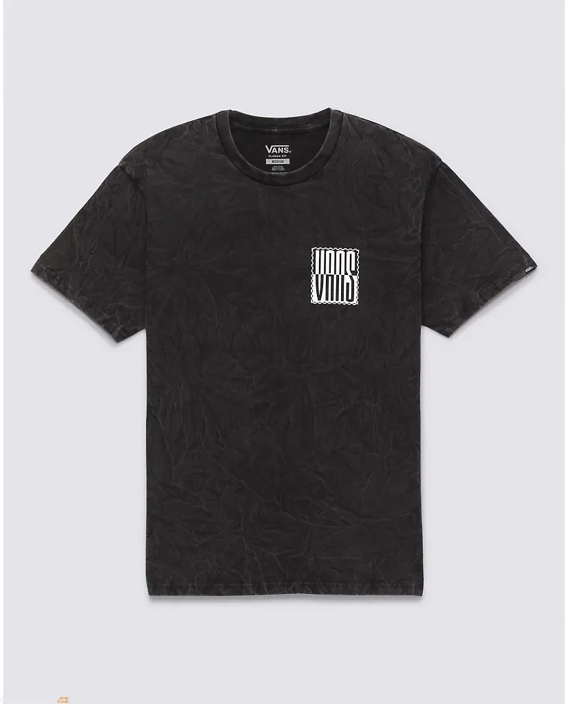 Outdoorweb.eu - STACKED TIE DYE LOGO SS TEE, Black - VANS - 30.87