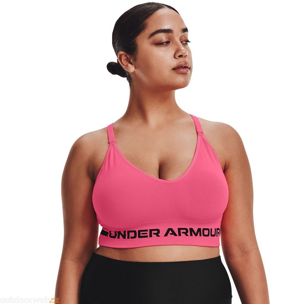 Under Armour Seamless Low Impact Sports Bra Pink Adjustable NWT Small UA  Padded