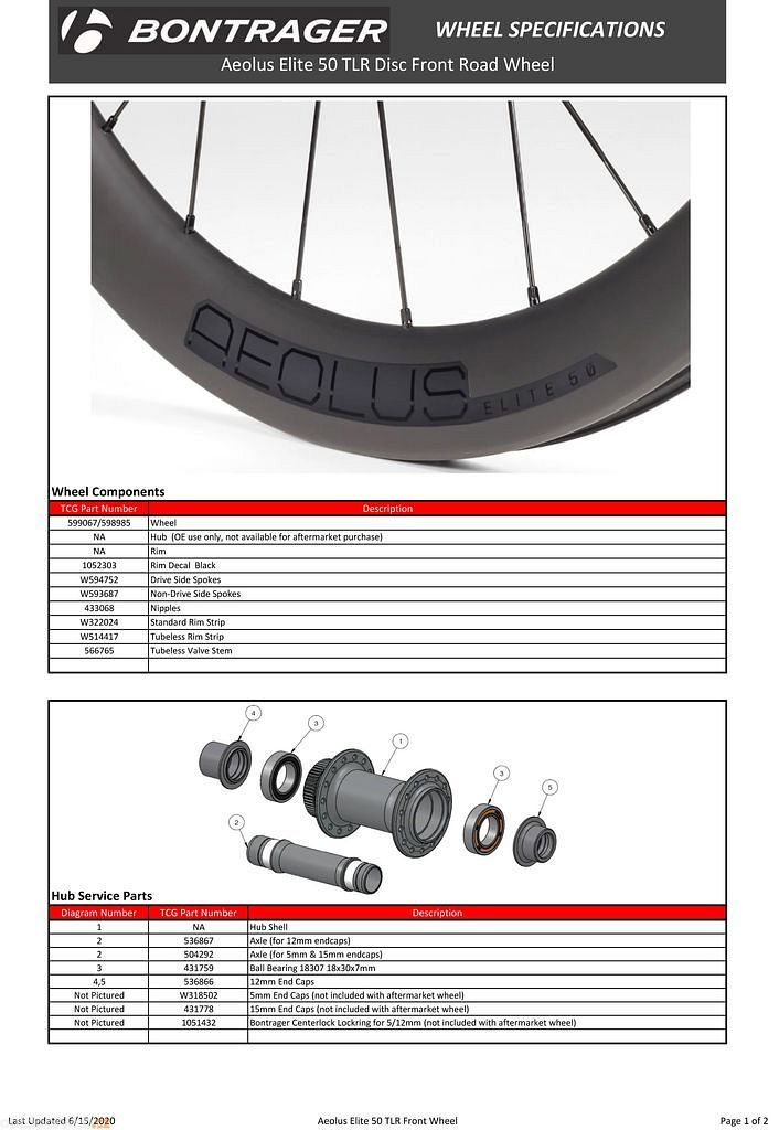 Aeolus Elite 50 TLR pro kotoučové brzdy, front - wheel braided